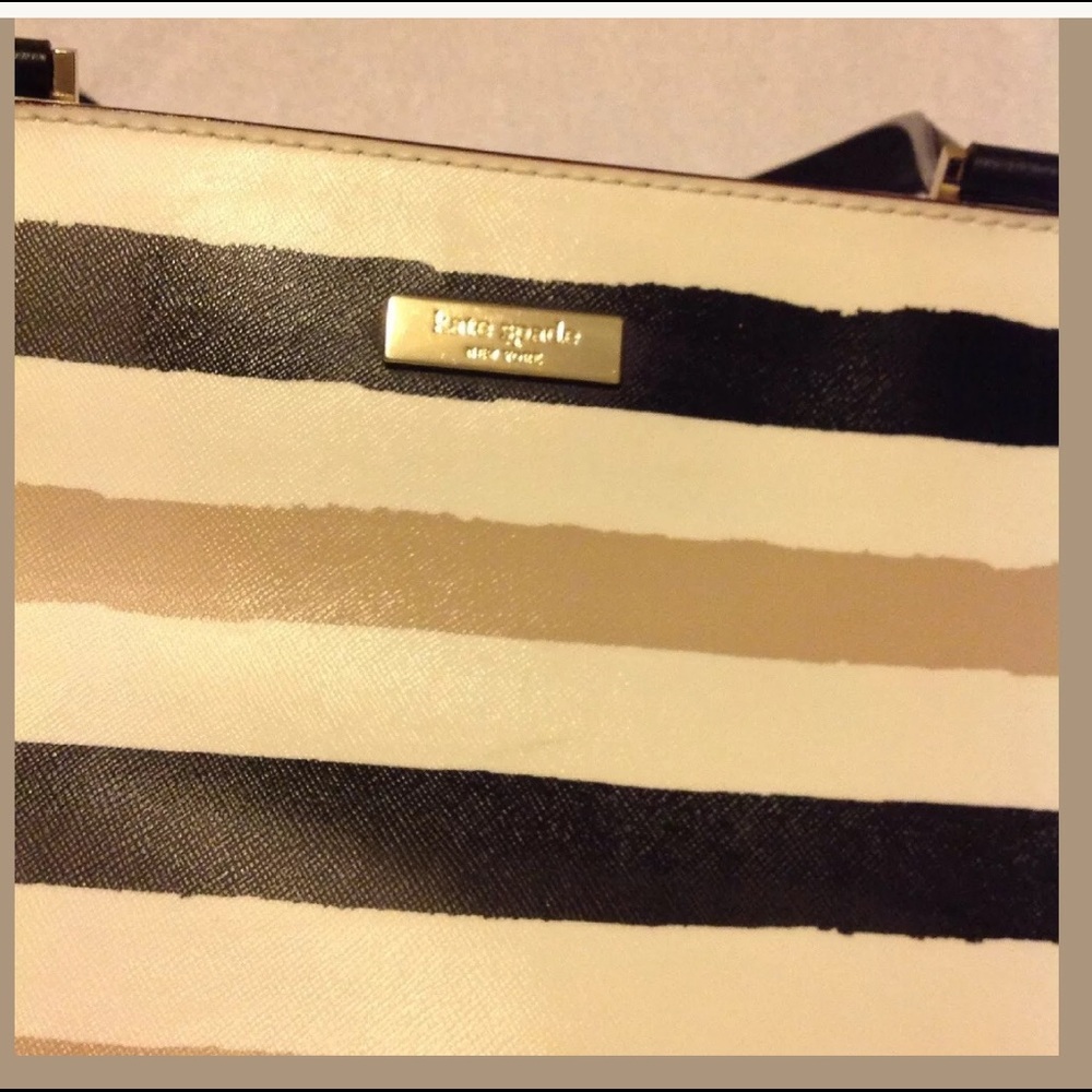 Kate Spade Large stripped purse